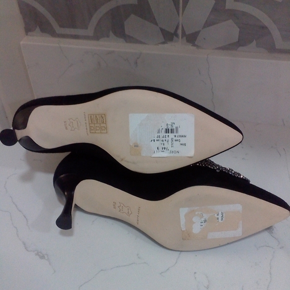 Tory Burch Esme Suede Crystal Embellished Bow Booties Size 5.5M - Picture 4 of 7